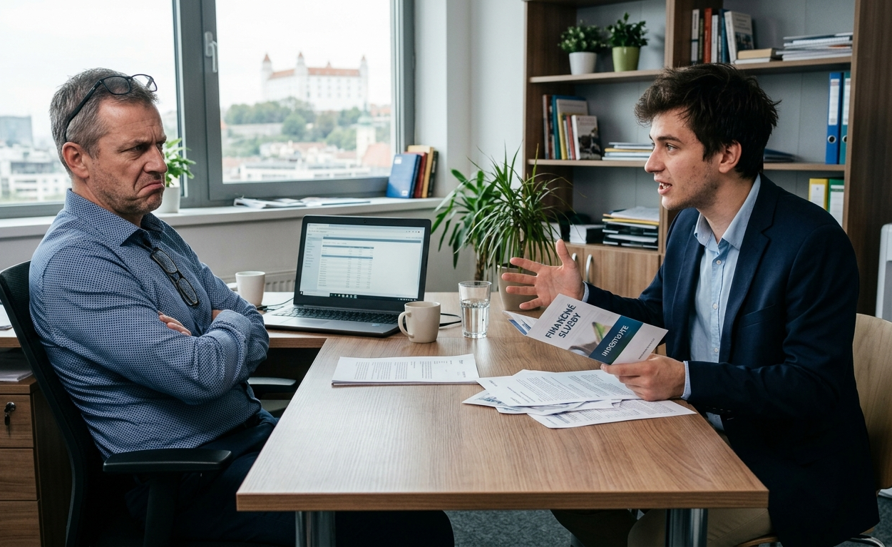 Netrénovaný zákazník presviedča zákazníka